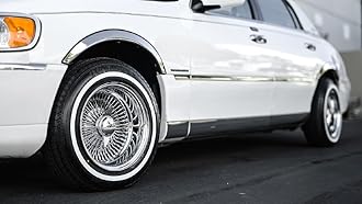 LA Wire Wheels | 14x6” | Reverse 100-Spoke Straight Lace | Includes 4 Knock Offs, 4 Adapters and Tool | 14 Inch Rims | Chrome Finish