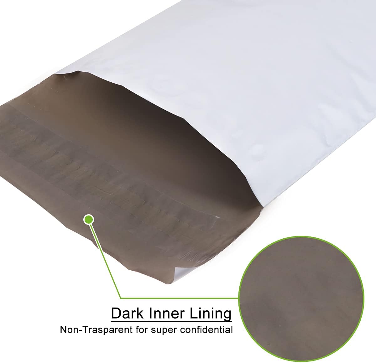 Poly Mailers 10"x13" White Self Sealing Shipping bags Mailer Postal Envelopes Adhesive Tape 500 Pcs