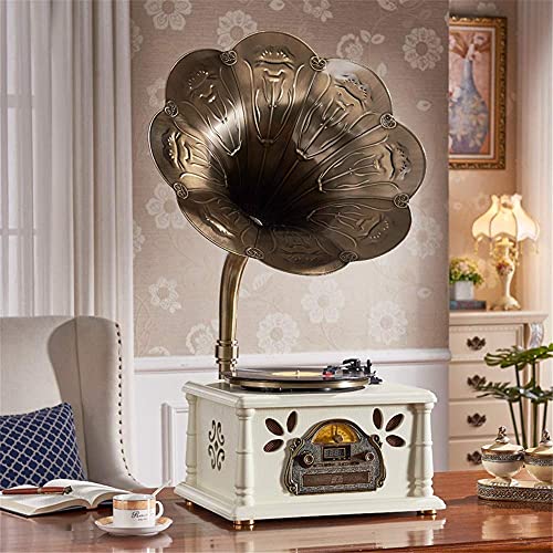 VSDEXR Haut-Parleur Bluetooth rétro Platine à Cornes rétro Lecteur de disques Vinyle Bluetooth Platine Vinyle Trompette… - Les Beatles, Paul McCartney, John Lennon, RIngo Starr, George Harrison VSDEXR Haut-Parleur Bluetooth rétro Platine à Cornes rétro Lecteur de disques Vinyle Bluetooth Platine Vinyle Trompette…