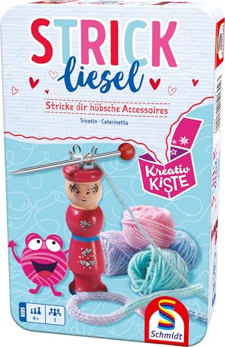 Strickliesel NEU 2025: Bring-Mich-Mit Spiel in Metalldose