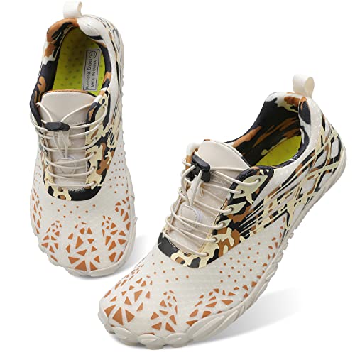 Image of L-RUN Barefoot Water Shoes Women Mens Aqua Sock Athletic Hiking Water Sports Shoes for Swim Beach Pool Sand Diving Walking