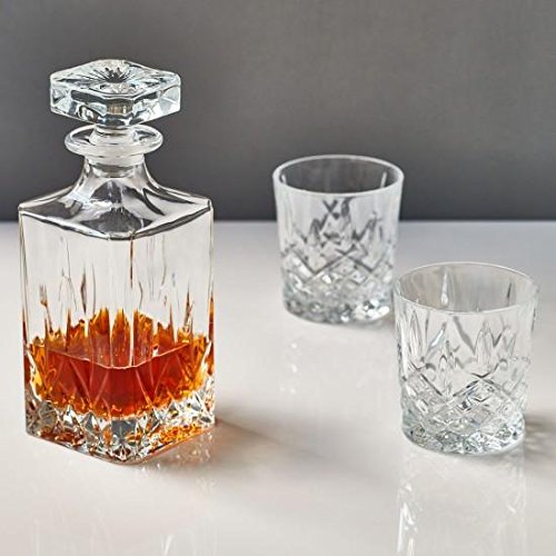 Marquis By Waterford Markham Square Decanter & Double Old Fashion Pair Decanter Set, 2 Count (Pack Of 1), Clear, 30 Fluid Ounces #TOP2