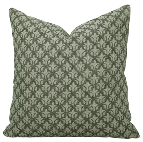 Handmade Block Print 14X14 Inches Thick Linen Throw Decorative Pillowcase