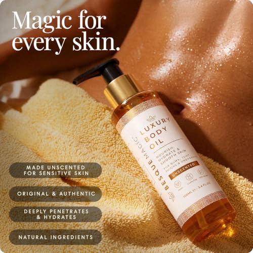 Image of Besque Unscented Magic Body Oil - Hydrating Body Oils for Women - 3.4 FL OZ