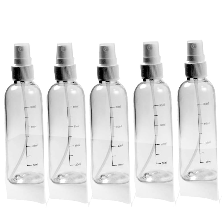 Bote spray pulverizador transparente,5PCS botellas spray de...