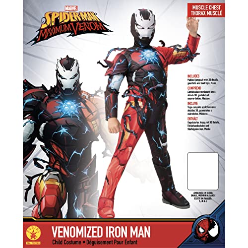 Rubies 702183_M Rubie'S Boy'S Marvel Spider-Man Maximum Venom Deluxe Venomized Iron Man Costume thumb #4