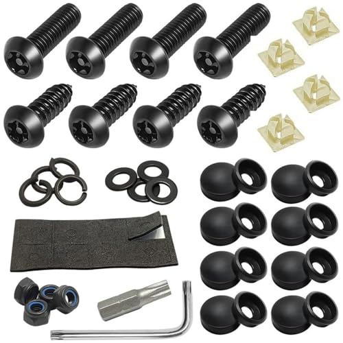 License plate security screws