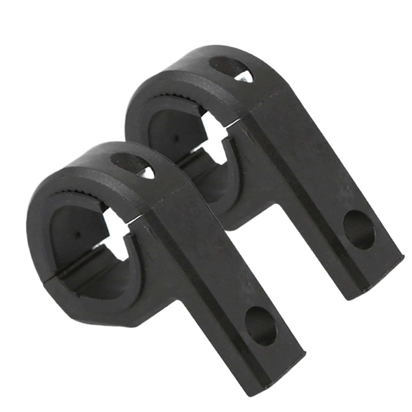 Headlight Repair Kit Bracket Motorcycle Headlight Clamps Bracket Spotlight Tube Clamp Mount Kit Black Plastic Adjustable(2pcs)