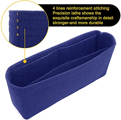 Image of GREENSHEEP Women Felt Fabric Purse Organizer Inserts for Ladies Shoulder Handbag, Tote, Hobo Bag Purse Divider, Multiple Storage Compartment