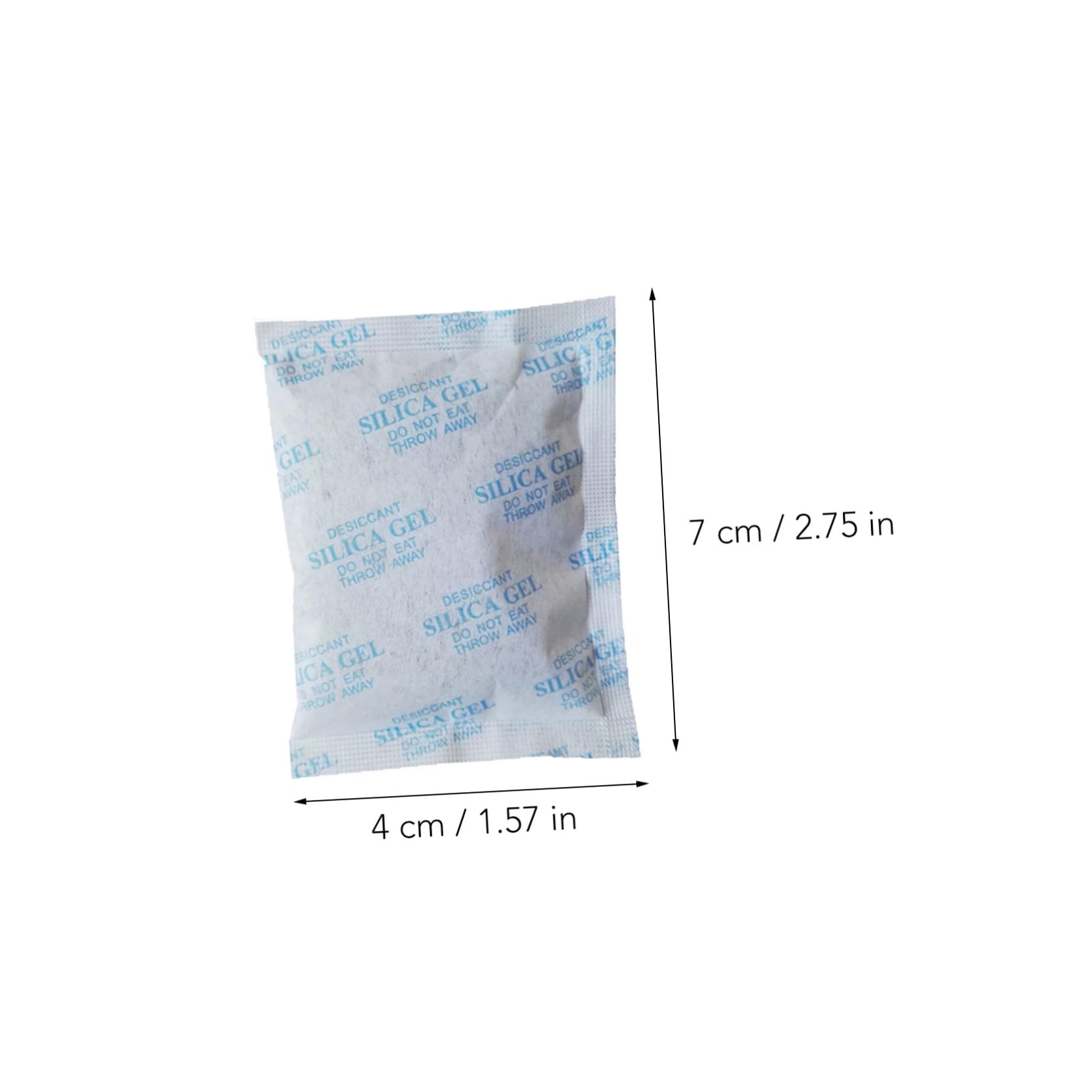 Sacchetti Essiccanti Gel di Silice 10g 100 Pezzi Non Tessuto Blu per Armadio e Cassetto Funzione Anticorrosione e Riduzione della Condensa