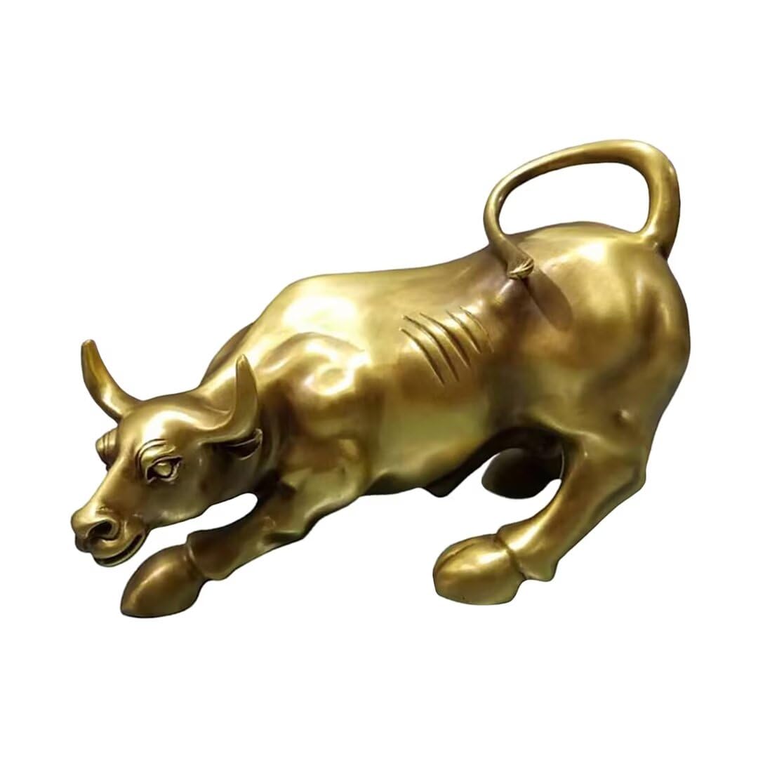 GLETSF Chinese Brass Loong Sculpture Pure Copper Feng Shui Dragon Statue Home OfficeDesktop Bringing Good Luck Decor 4.3 * 1.4 * 5.5IN 1.2LB,37#-11.8 * 6.3 * 13IN 11.6LB