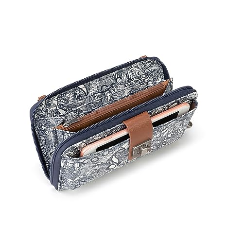 Sakroots Artist Circle Smartphone Crossbody in Coated Canvas, Detachable Wristlet Strap 5