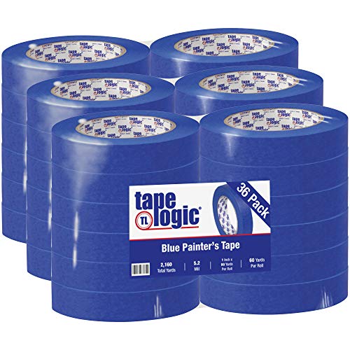 Image of Tape Logic (36 Pack) Blue Painter's Tape, 1 Inch x 60 Yards, Multi-Surface, Easy Removal and Residue Free