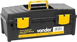 Vonder, Caixa Plástica Para Ferramentas, Preta E Amarela, Com 1 Bandeja, Vd 4038.