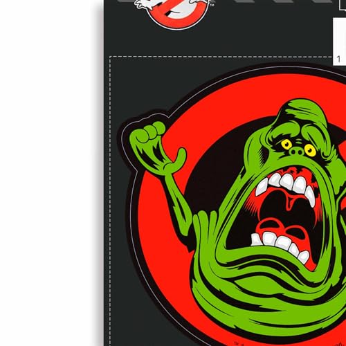 Image of Ghostbusters Slimer Adhesive Vinyl Decal - Fun Slimer Sticker for Car, Laptop, Toolbox or Collectible Displays