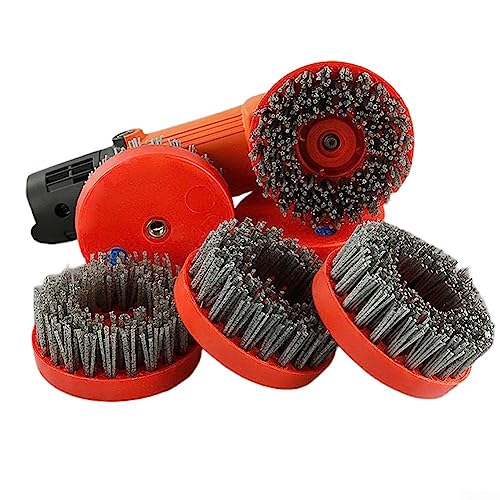 Brosse de nettoyage pour meuleuse d'angle 10,2 cm M10 grain 800