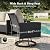 Amopatio 7 Seats Patio Furniture Set, 360° Swivel Chairs, 6 Pieces, Beige
