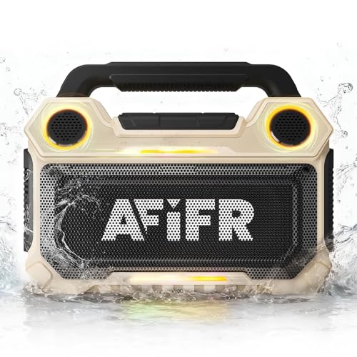 Image of Outdoor Bluetooth Speaker 160W: IP67 Waterproof, 24H, TWS | Rugged portable speaker with deep bass, LED lights, TWS pairing for parties, beach, travel, camping, garage