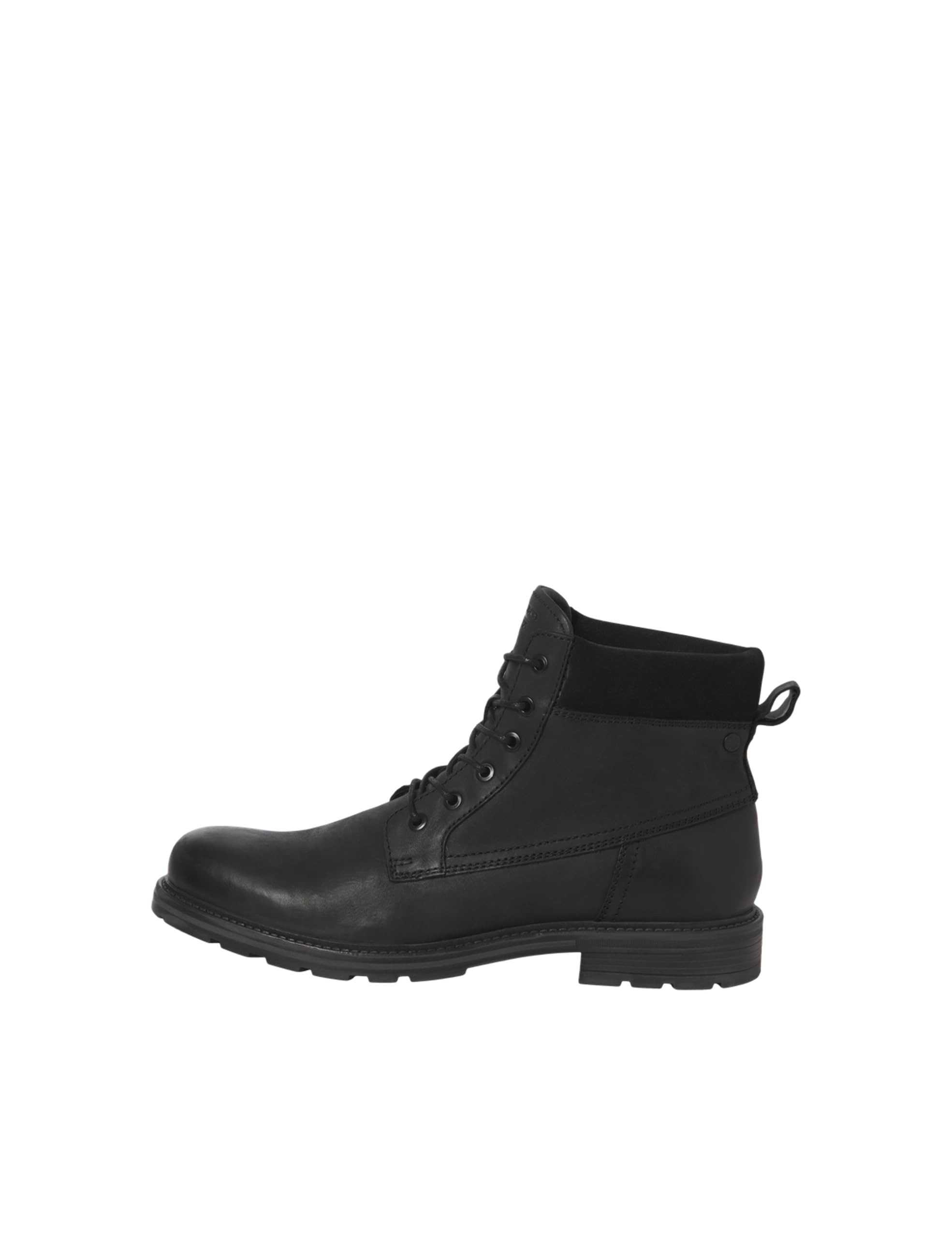 JACK & JONES Men's Jfwcranfield Leather Boot Sn, Anthracite, 43 EU, charcoal, 9.5 UK