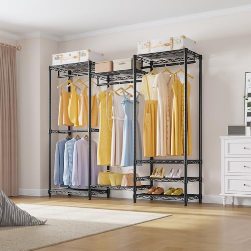 Image of VIPEK V5 Medium Freestanding Clothes Rack, Modular Closet System, Black
