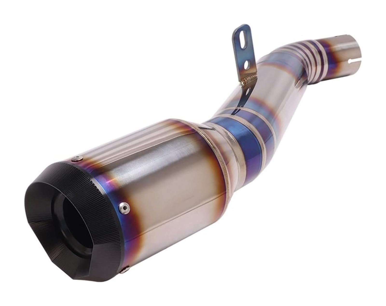 Auspuff Abgasanlage Für Kawasaki Für ZX-10R Für ZX10R 2016-2021 Titanlegierung Modifizierter Escape Modify Link Schalldämpfer Slip On Pipe Motorradauspuff Motorrad(2)