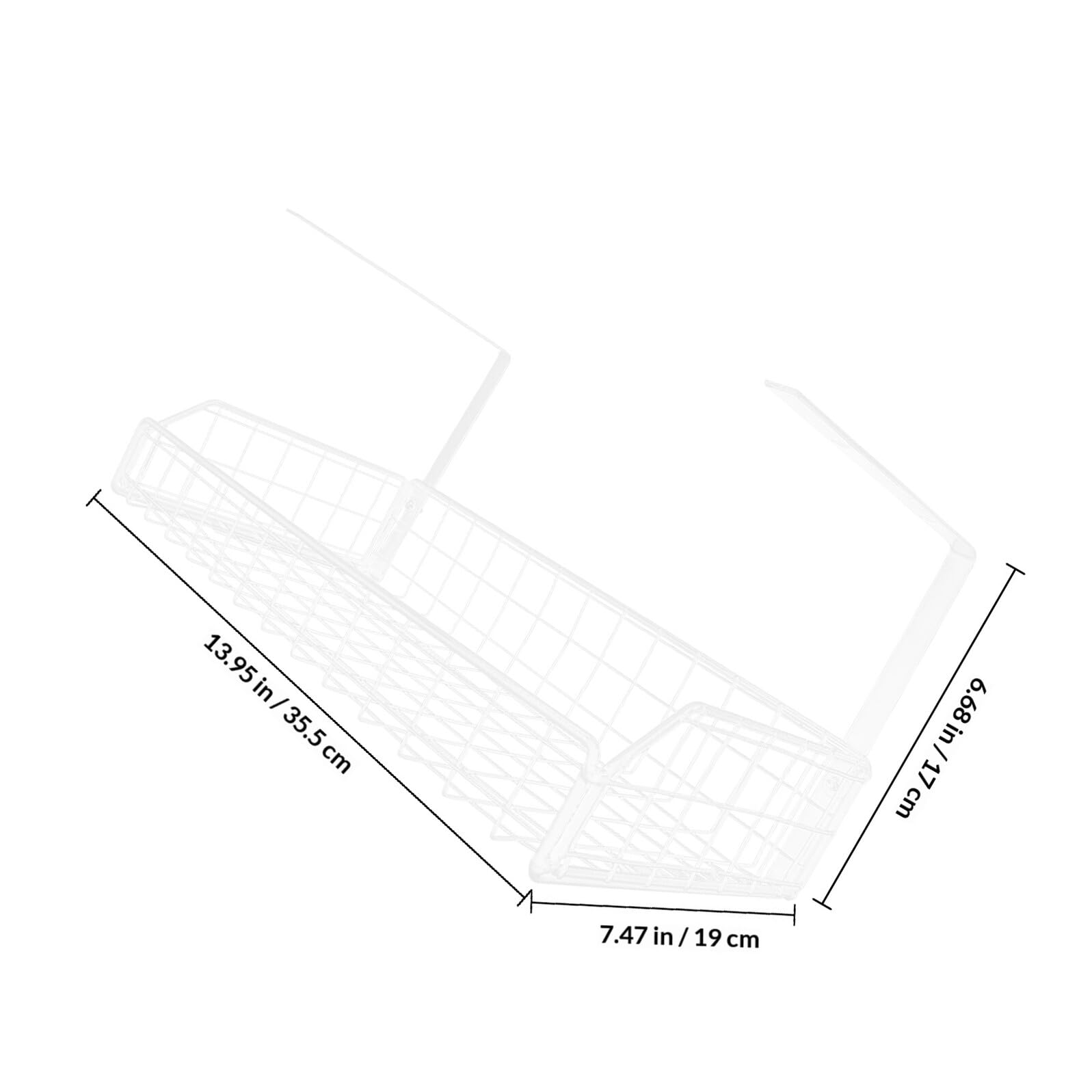 Organisateur de Câbles sous Bureau sans Perçage Grand Panier de Gestion des Câbles Blanc Support Ajustable pour Bureau Rangement Pratique pour Multiprises Routeurs et Adaptateurs
