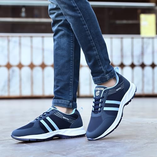 Image of Centrino Men's Sneaker Shoes Stylish | Shoes for Man Casual Sports | Lightweight Breathable Lace-Up Walking Shoes with Cushioned Insole | Comfortable Anti-Skid Canvas Sneakers for Men | Mens Shoes (9201)