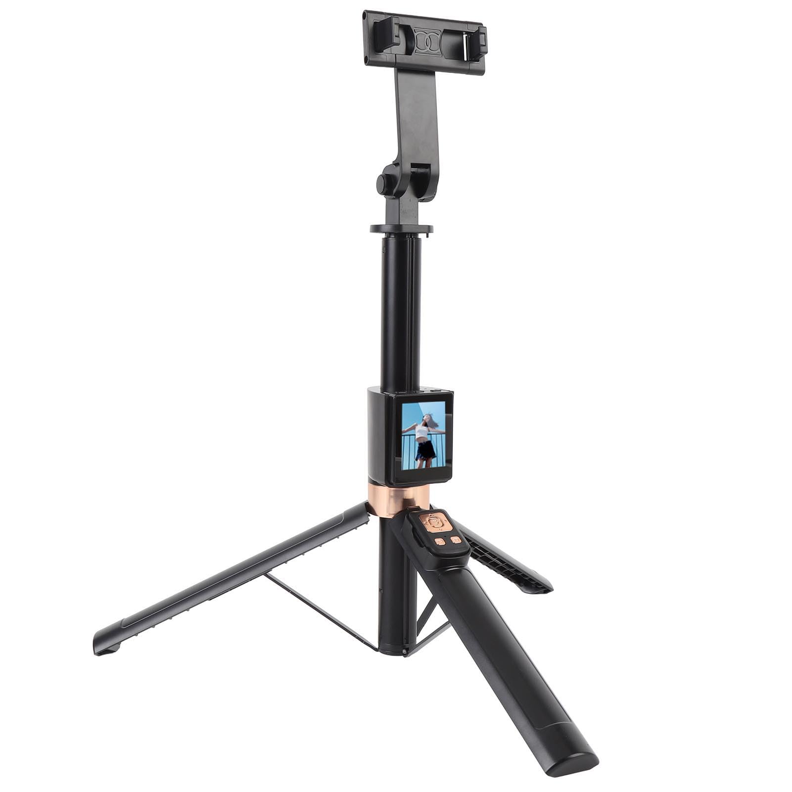 Pongnas Selfie Stick con Telecomando per Schermo HD da 2 Pollici, da 12 a