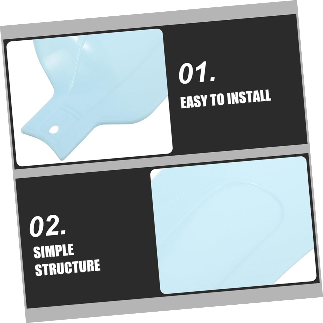 HOMSFOU 10pcs Ceiling Fan Blade Replacement Accessories Blades for Table Fans Easy to Install