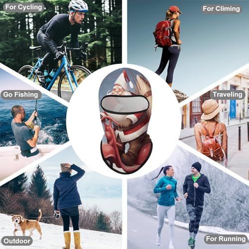 Balaclava para Hombre Máscara de Esquí Máscara de Cara Invierno Cubierta Facial para Ciclismo miniatura 6