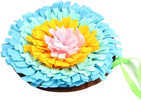 AIPINQI Dog Training Pad Small Dog Feeding Mat Pet Snuffle Mat Pet Nose Work Blanket Non Slip Pet Activity Mat for Slow Eating Foraging…