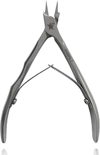 412P Ps Star PODO PRO, Professional Ingrown Nails Nippers Long tip, 12mm Straight Cutting Edges ideal for pedicure and podiatry. Surgical Steel with Cobalt Alloy, Double Spring, Ergonomic Handles