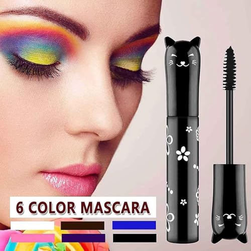 5D Lengthening Curling Color Mascara, Waterproof Fast Dry Eyelashes,Volumizing Lengthening Curling Defining Washable Lashes Eyelashes Mascara (brown) - Image 4
