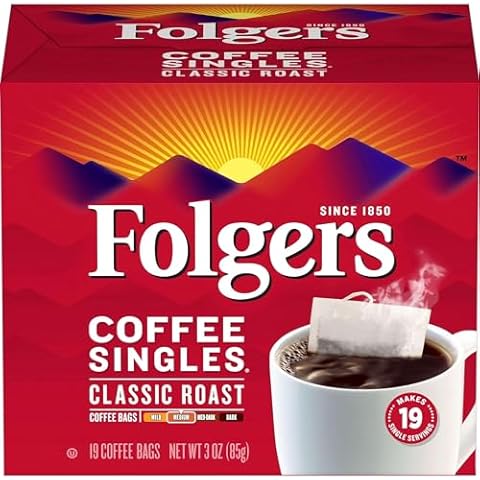 Folgers Coffee Singles (19 per box) Cover