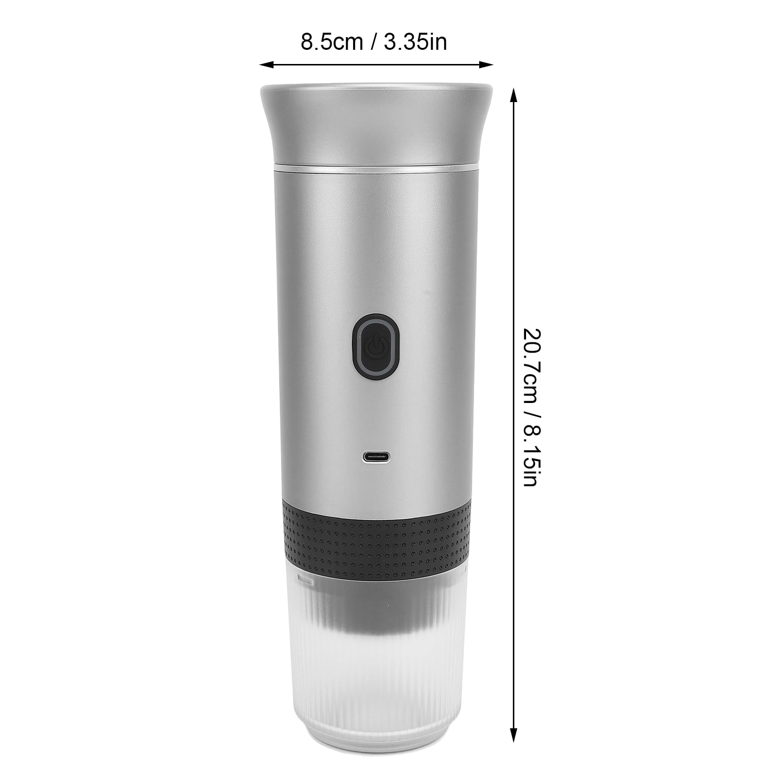 Lybunair Portable Capsule Coffee Maker, Mini Automatic Espresso Machine, USB C Powered, Compatible with Ground Coffee and Capsules, Ideal for Home, Travel, Office, and Camping