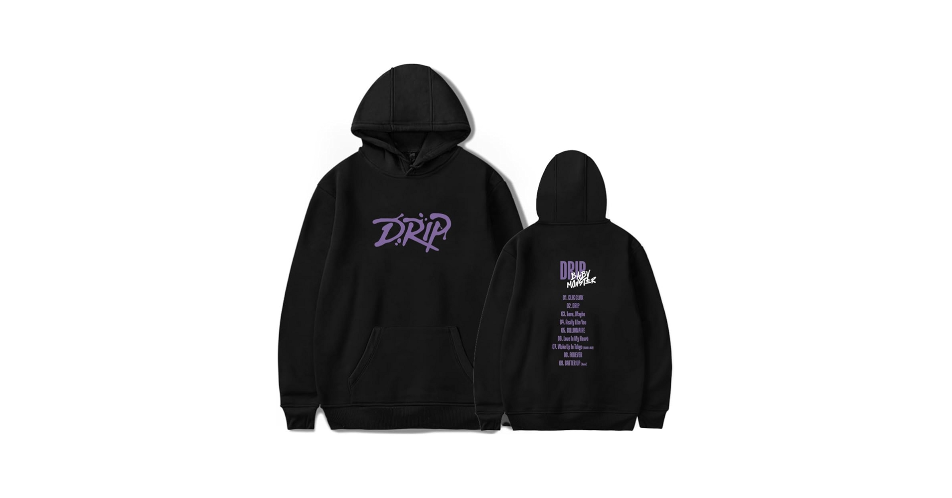 SKALSDVXC Babymonster Merch Drip Hoodie Kpop Album Merch