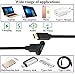 AAOTOKK USB 3.1 Type C Panel Mount Extension Adapter Cable Gen 2 USB Type C 3.1 Female Panel Mount to Male Cable,Supports Charging,Data,Audio,Video Cable for Samsung Note10,MacBook Air(1M/3ft)