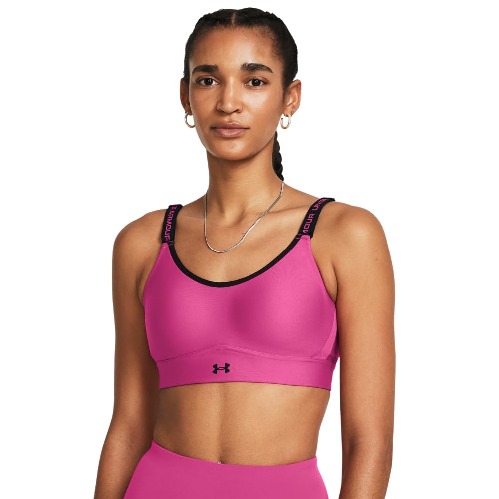 Under Armour Women's Armour Mid Heathered Sports Bra