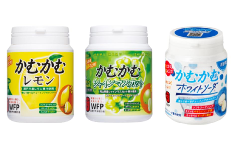 Amazon.co.jp: かむかむ ボトル3種アソート×各1個入（レモン・シャイン