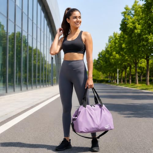 Image of PALAY Gym Tote Bag Sports Duffle Bag with Wet Compartment | Waterproof Oxford Cloth, Proper Size and Removable Strap for Travel, Swimming or Weekend Trips