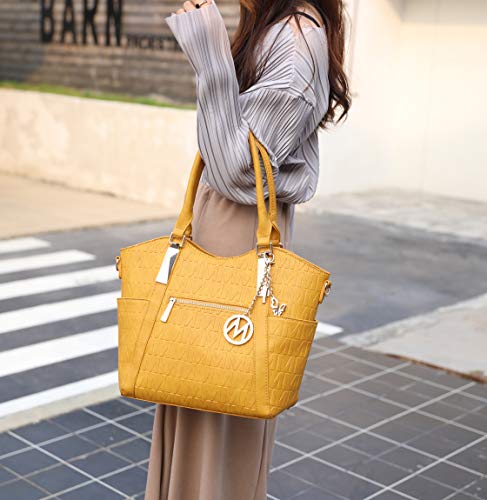 MKF Collection Crossbody Tote Bag for Women - PU Leather Top-Handle Satchel Shoulder Handbag2