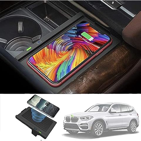 Car Wireless Charger for BMW X5(F15) 2013-2018/X6 (F16)2014-2019 Center Console Accessory Panel 10W Qi Quick Charger for Wireless Power: 5W/7.5W/10W Cover