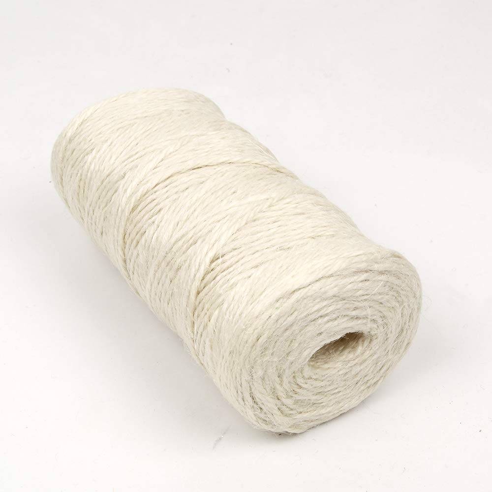 Natural Jute Twine - 300 Feet Cotton String For Crafts, Gifts & Gardening
