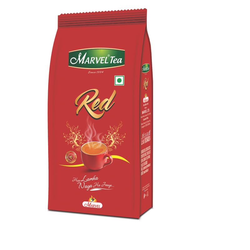 Image of Marvel Red Tea 500g, Handpicked Strong Kadak Chai From Assam & Darjeeling, Refreshing Aroma & Rich Taste - Black Tea