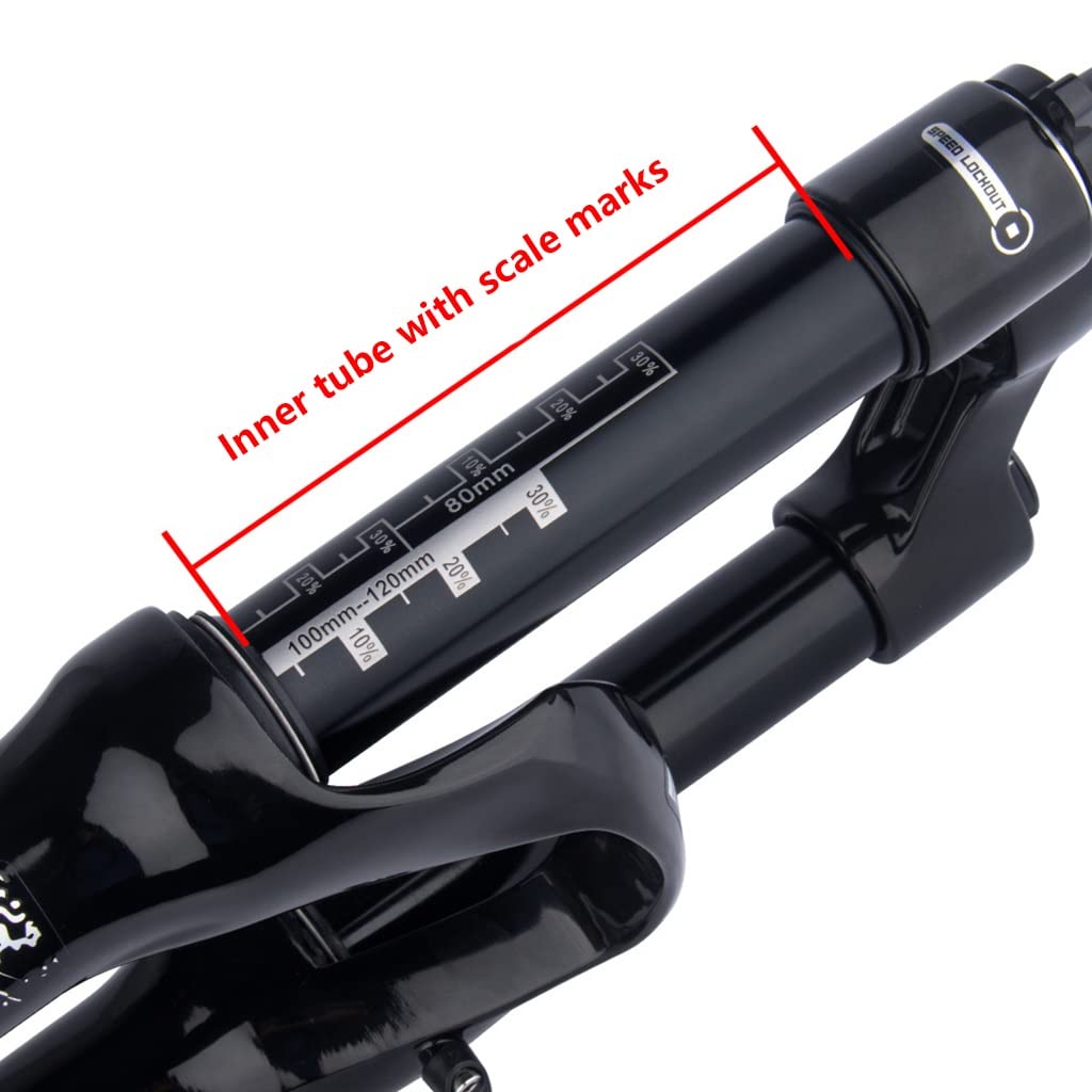 MTB Gabeln 26 27,5 29 Zoll Mountainbike Federgabel Federweg 100 Mm Luftfedergabel 28,6 Mm Gerades Rohr Manueller Lockout Scheibenbremse QR 9mm