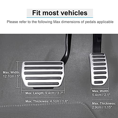 DriFeez Gas and Brake Pedal Extenders for Short Drivers People Driving Cars, Go Kart, Ride on Toys, Adjustable Length and Angle Auto Vehicles Brake and Accelerator Pedals (Version DF-YCQ200)