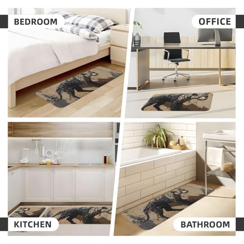 Alfombras de cocina de guepardo para dar comodidad y estilo exótico a tu hogar 7