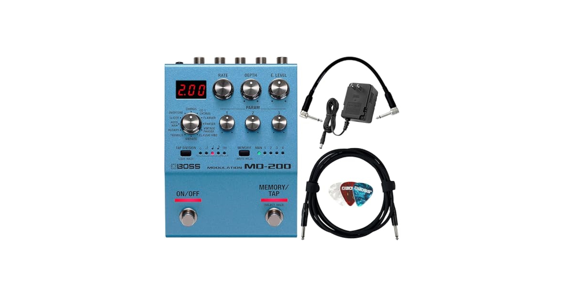 Amazon.com: Boss MD-200 Modulation Bundle with Gearlux Power