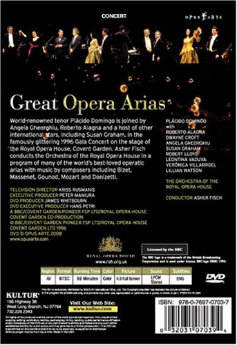 Great Opera Arias - Concert With Domingo, Alagna, Gheorghiu / Royal Opera House
