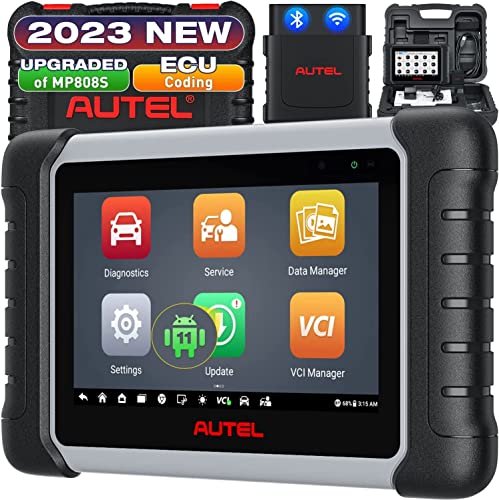 Autel MaxiPRO MP808BT Pro avec Android 11, 2023 Mise à Niveau Ver. MP808BT DS808 MS906, Actualisation du Codage ECU Masqué, 30+ Services, Contrôle Bidirectionnel et Outil Diagnostic Voiture Guidé VAG